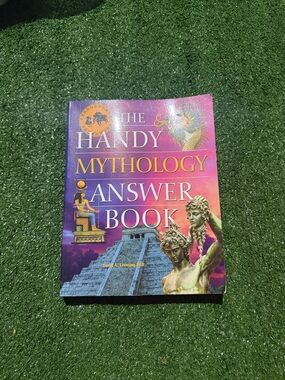The Handy Mythology Answer Book - Purple & Pink Cover like new no markings